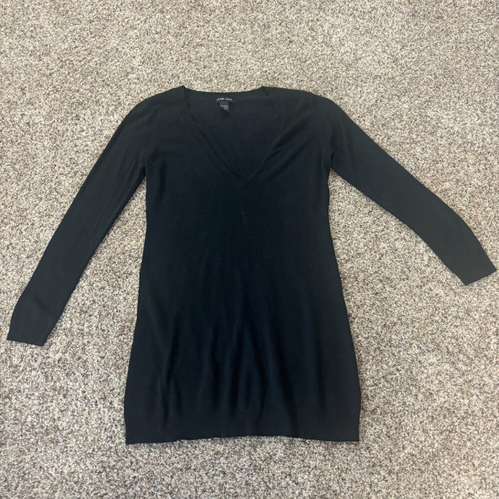 New York & Company Long Black Sweater - Size L - 1624
